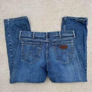 Wrangler Retro Slim Boot Blue Jeans in Layton 35x30 WLT77LY